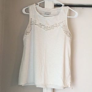 American Eagle White Muscle Tank Size S